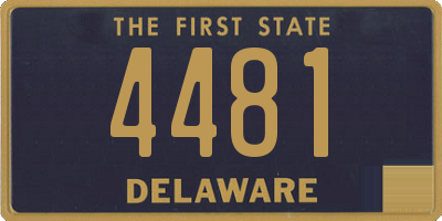 DE license plate 4481