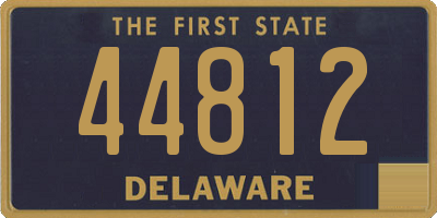 DE license plate 44812