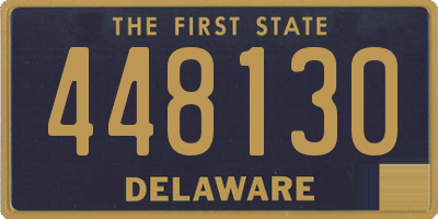DE license plate 448130