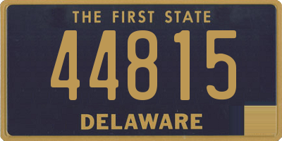 DE license plate 44815