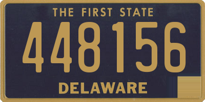 DE license plate 448156