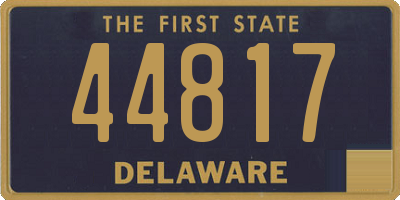 DE license plate 44817