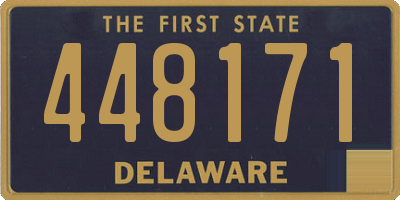 DE license plate 448171