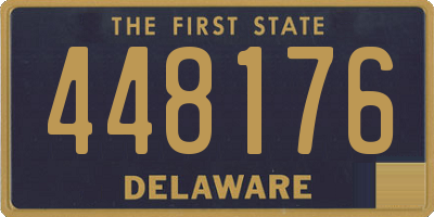 DE license plate 448176