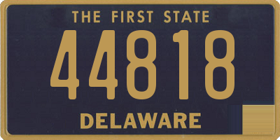 DE license plate 44818