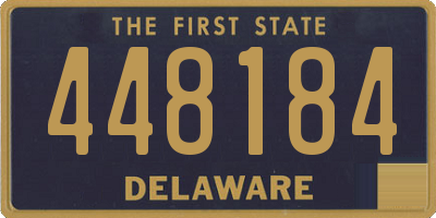 DE license plate 448184
