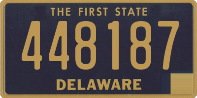 DE license plate 448187