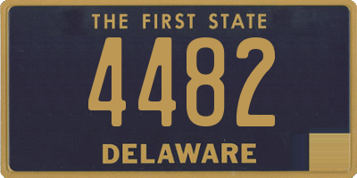 DE license plate 4482