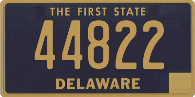 DE license plate 44822