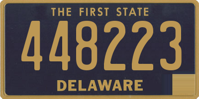 DE license plate 448223
