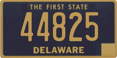 DE license plate 44825
