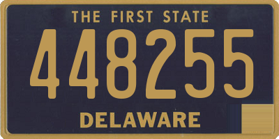 DE license plate 448255
