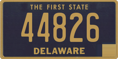 DE license plate 44826