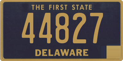 DE license plate 44827