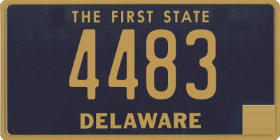 DE license plate 4483