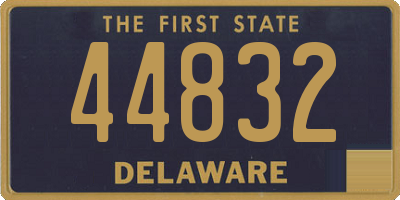 DE license plate 44832