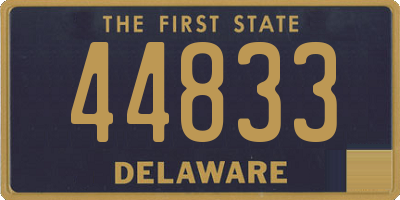 DE license plate 44833