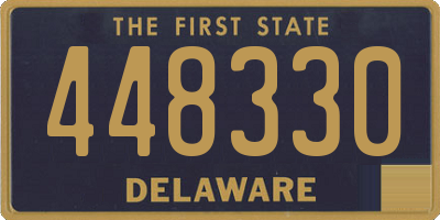 DE license plate 448330