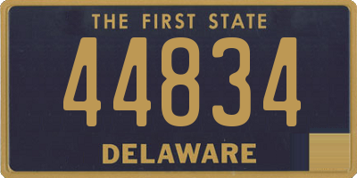 DE license plate 44834