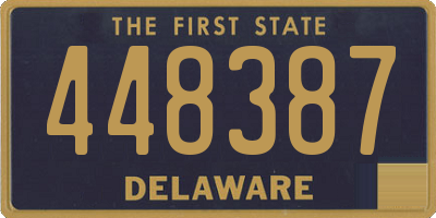 DE license plate 448387