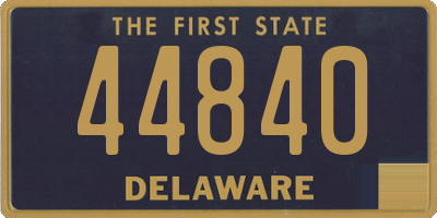 DE license plate 44840