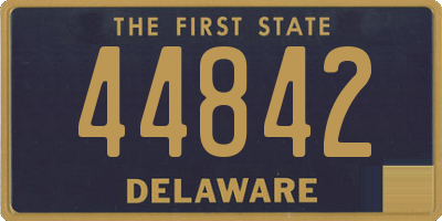 DE license plate 44842