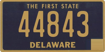 DE license plate 44843