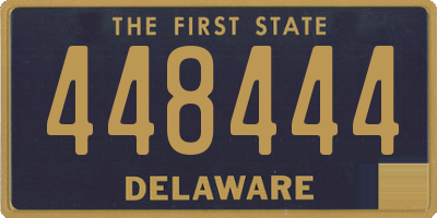 DE license plate 448444