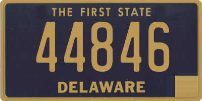 DE license plate 44846