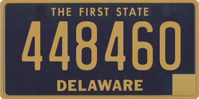 DE license plate 448460