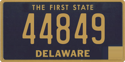 DE license plate 44849