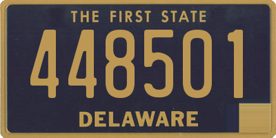 DE license plate 448501