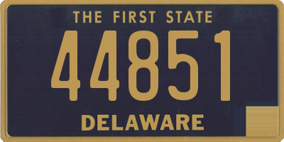 DE license plate 44851