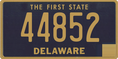 DE license plate 44852