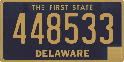 DE license plate 448533