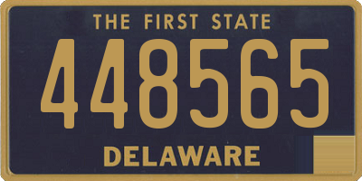 DE license plate 448565