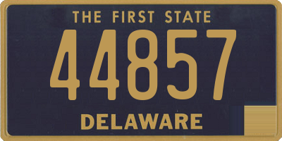 DE license plate 44857