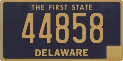 DE license plate 44858