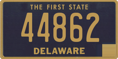 DE license plate 44862