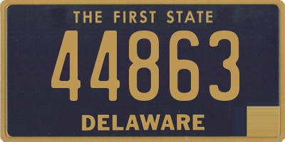 DE license plate 44863