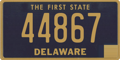 DE license plate 44867