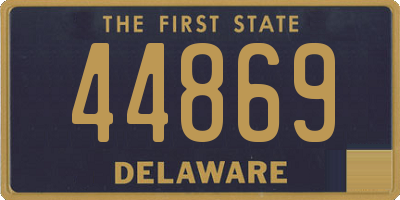 DE license plate 44869