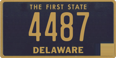 DE license plate 4487