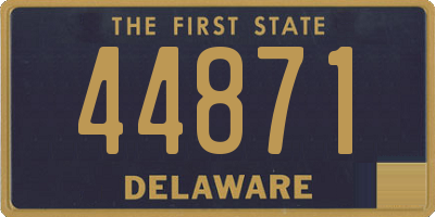 DE license plate 44871