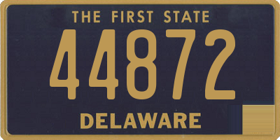 DE license plate 44872