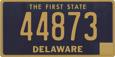 DE license plate 44873