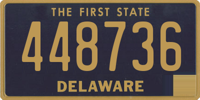 DE license plate 448736