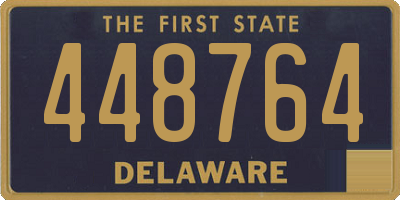 DE license plate 448764