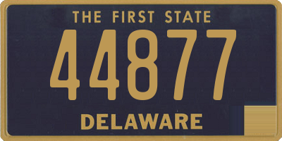 DE license plate 44877