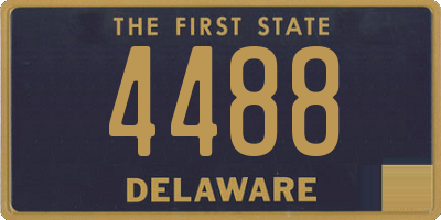 DE license plate 4488